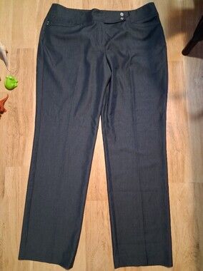 Valerie Stevens Charcoal Straight Leg Pants